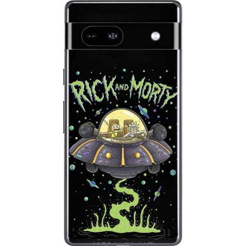 Adult Swim Rick and Morty Spaceship Google Pixel 7a Skin